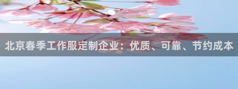 龙8国际登录|北京春季工作服定制企业：优质、可靠、节约成本